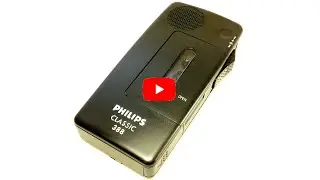 Philips Classic 388 Pocket Memo LFH 388 LFH0388 Mini Cassette Voice Activated Recorder VA