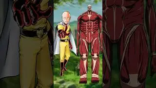 Saitama Vs Bertholdt Colossal Titan #onepunchman #saitama #attackontitan #bertholdt
