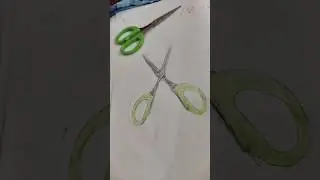 Same same but different ✂️ scissors drawing by me realistic#art #realisticart