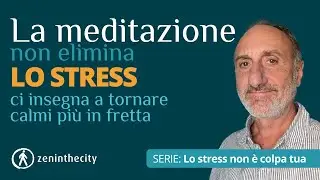 La meditazione non elimina lo stress: ti insegna a tornare calmo più in fretta