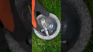 Crushing light bulbs back into sand! 😳