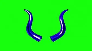 Devil horn green screen