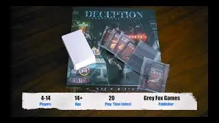 Deception: Undercover Allies Kickstarter Edition- Unboxing