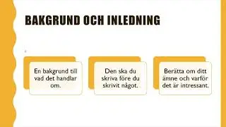 Del 1 - Instruktioner till faktauppsats