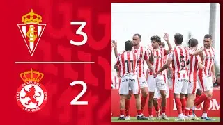 Resumen del Real Sporting-Cultural y Deportiva Leonesa (3-2)