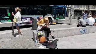 Azula Queen Blues - Busking in Porto, Portugal