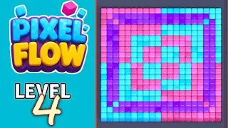 Pixel Flow Level 4 Walkthrough Solution
