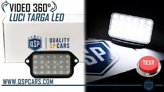 Video Luci Targa LED per Ford Mustang 5 | Placchette LED COMPLETE Luce Bianca POTENTE | QSPCARS.COM