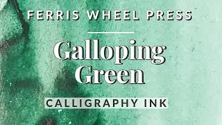🌲🐴 Deep Green Calligraphy Ink 