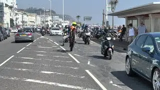 Hastings Mayday Bike Run 2018-Live motorbike wheelie