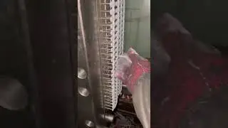 Plastic button mould test in injection machine