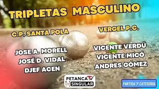 Reg tripletas masculino. C.P. Santa Pola vs Vergel P.C.