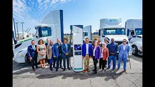 Electric Trucks, Charging Stations Unveiled at Port of Long Beach