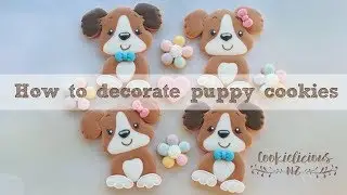 How to make cute puppy decorated cookies