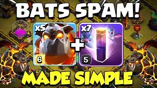 5 x LAVA + 7 x BATS SPELLS = MADE SIMPLE! TH14 Attack Strategy [clash of clans]