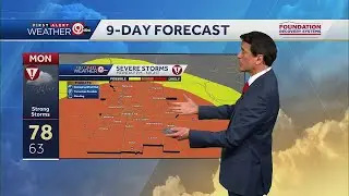 Kansas City under enhanced severe weather risk Monday, multiple rounds of storms expected