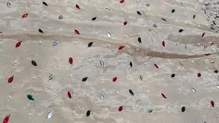 Organza fabric handwork partywear suits 💐#fashion #krishnaacollection #youtubeshorts #trendingvideo 