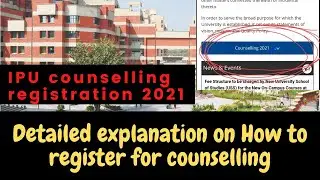 IPU counselling registration 2021 |  Ipu counselling registration process explained #ipucounselling