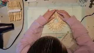 Crafting with Sabrina                                                              clothespin flower