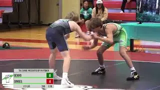 115 &ndash; Max Dinges &ndash; Penns Valley DEC #25 Gabe Benyo &ndash; West Scranton, 5-0