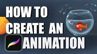 Animation Falling Fish -  How to animate your illustration in Procreate 5x