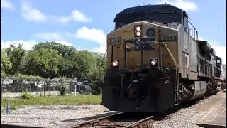 4/20/23 railfanning Gulfport MS ft test train, Amtrak, and more