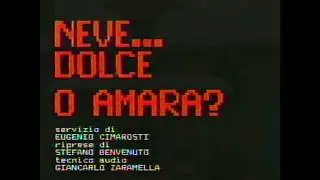 MANIAGO 1987: NEVE DOLCE O AMARA ?