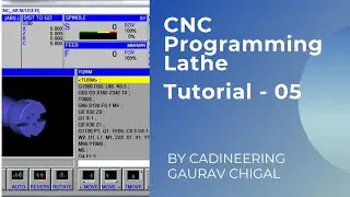 CNC Programming Lathe - Tutorial 5 - Step Turning (Chamfer/Taper)