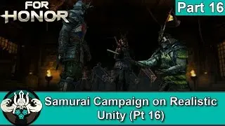 For Honor Samurai Campaign Walkthrough on Realistic Part 16 Seijuro Orochi Boss - PS4 Pro Gameplay