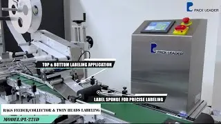 Automatic Twin Heads Labeling with Bags Feeder/Collector