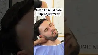 Deep C1 Atlas & T4 Side Slip #chiropractic #adjustment #shorts