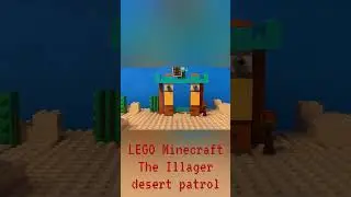 LEGO Minecraft 21267 the Illager desert patrol. Lego Animation! #legostopmotion #legominecraft #lego