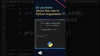 Rules for Default Arguments in Python | Python Tricks | 