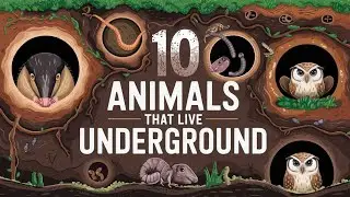 10 животных, которые живут под землей #топ10 #животные #подземелье #дикиеживотные