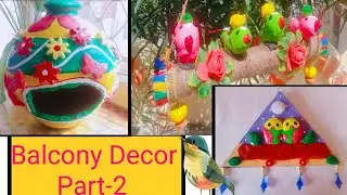 Amazing Balcony or Garden Decor || Diy || craft || Balcony decor