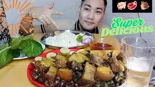 Winter Special ❄⛄ Curry Pork with Snail, Yummy Yummy.. (Tharoiga pork ka thongba ) 🔥🔥🔥.