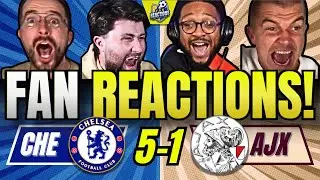 CHELSEA FANS REACTION TO CHELSEA 5-1 AJAX | UEFA CHAMPIONS LEAGUE FAN REACTIONS