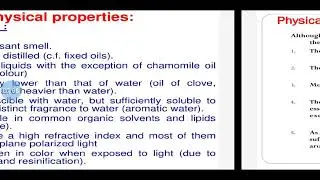 PGY / VOLATILE OILS