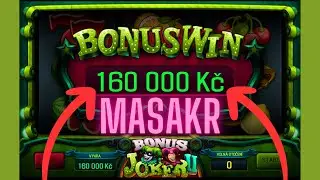 Bonus Joker 2 - 🔥160K BONUS WIN🔥TAK TOHLE BYL EXTR&Eacute;M MASAKR😤 M&Aacute;LEM N&Aacute;S TO SEŽRALO A PAK TO PŘI&Scaron;LO?🍀