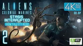 Aliens CM: Stasis Interrupted (PC) - 4K60 Co-op Walkthrough (100%) Mission 2 - Awakening