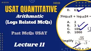 HEC USAT | Log Related McQs | Arithmetic Portion | Quantitative Reasoning | Lecture # 11