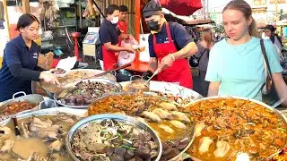 Best Cambodian Street Food 2026 - Very Delicious Chicken Soup, Grilled Duck, Intestine & More