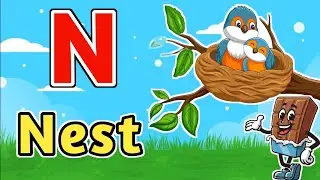 Learn Capital Alphabet A B C D in Hindi & English | kids learning videos #abcd #alphabet #preschool