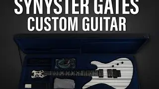 Schecter Synyster Gates Custom Electric Guitar! White With Black Pin Stripes!