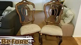 Thrifty Makeover! | Upholstering Old Dining Chairs (Full Ver.)