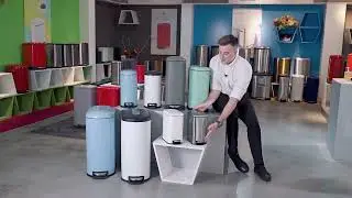Sinoware narrow design stainless steel pedal bin SW6807A