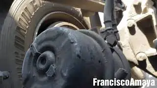 Утечка воздуха из тормозной камеры в аварийную линию обслуживания