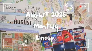 August 2025 Planner Kit Lineup + My Leftover Sticker Collection