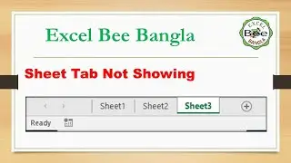 Sheet Tabs Not Showing