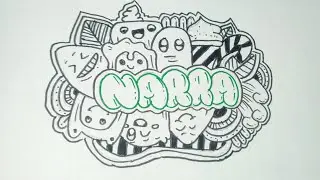 Cara Menggambar Doodle Art Dengan Mudah | Request Name | NARRA